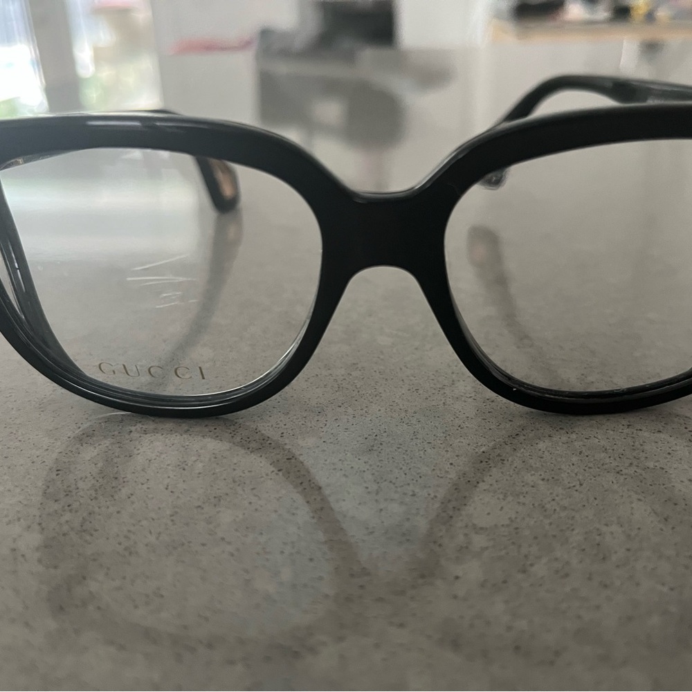 Gucci Black Glasses Modern Acetate Design